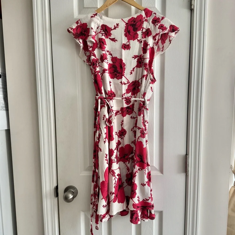 Free People Red Floral Mini Dress